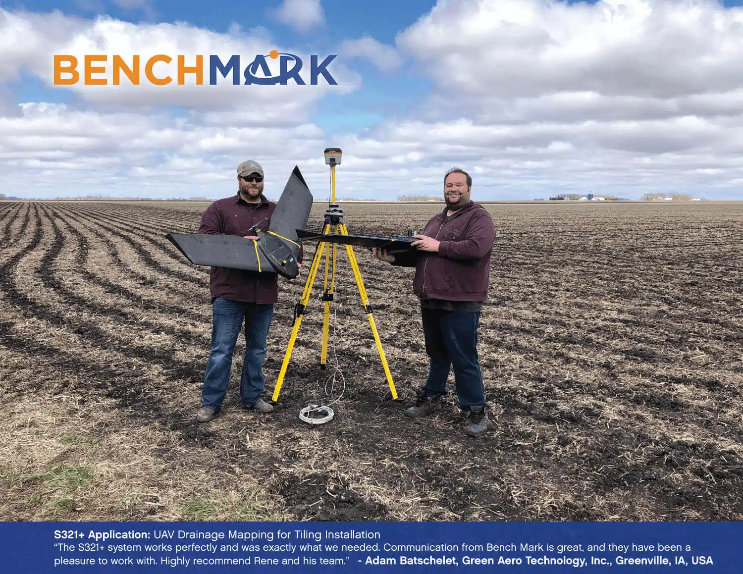 Bench Mark US - Land surveying equipment - UAV drainage mapping