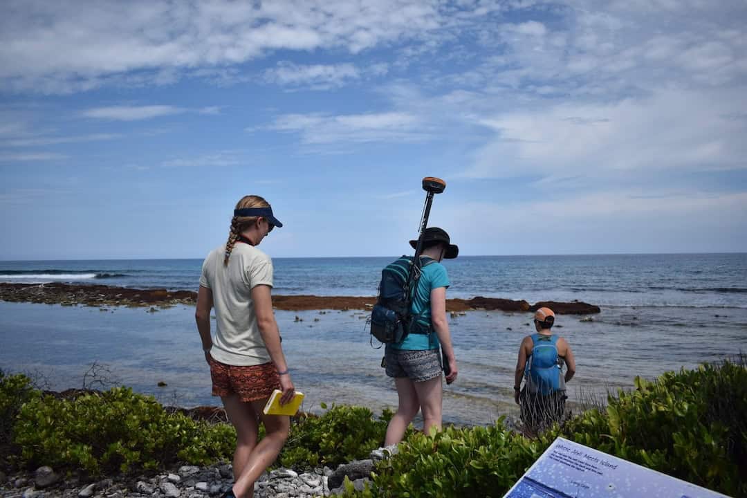 RTK GNSS used in a costal survey.