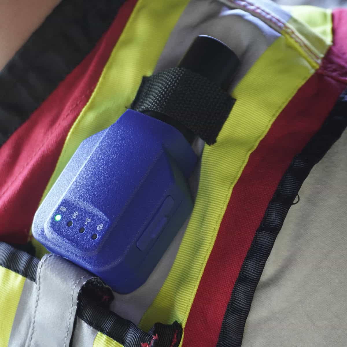 Sub meter GPS receiver worn by field technician for utility mapping